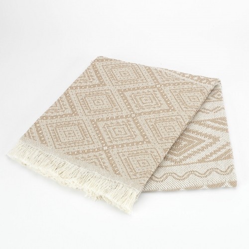 Blanket Alexandra House Living Tunez Beige 225 x 260 cm image 2