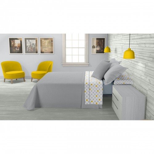 Bedspread (quilt) Alexandra House Living Banús Pearl Gray 280 x 290 cm (3 Pieces) image 2