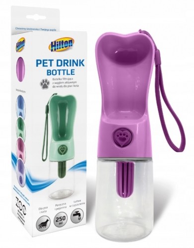 HILTON Pet Drink Bottle-Butelka z filtrem do picia 250ml dla psa i kota image 2