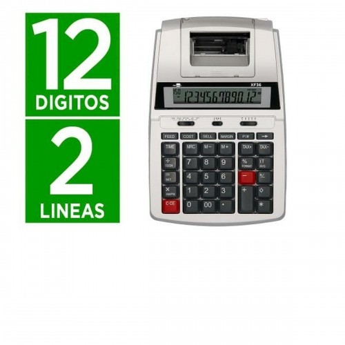 Poligrāfijas kalkulators Liderpapel XF36 Balts image 2
