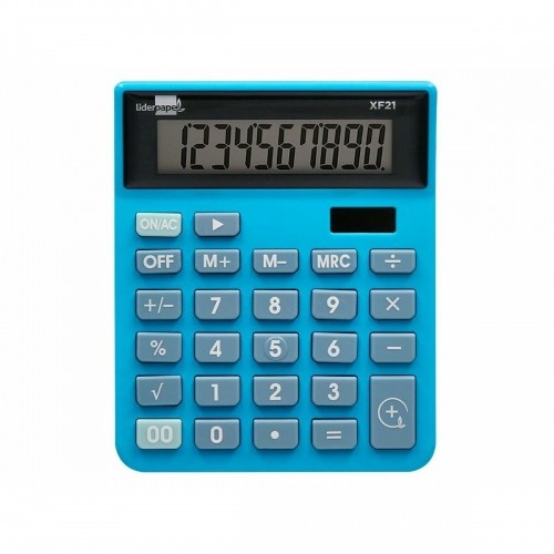 Kalkulators Liderpapel XF21 Zils Plastmasa image 2