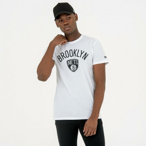 Vīriešu Krekls ar Īsām Piedurknēm New Era NOS NBA BRONET 60416753 Balts image 2