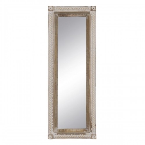 Wall mirror White Natural Crystal Mango wood MDF Wood Vertical 106,6 x 12,7 x 38 cm image 2