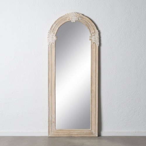 Dressing Mirror White Natural Crystal Mango wood MDF Wood Vertical 87,63 x 3,8 x 203,2 cm image 2