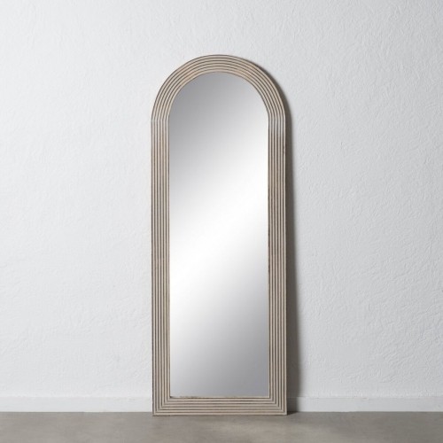 Bigbuy Home Garderobes spogulis Balts Dabisks Stikls Mango koks Koks MDF Vertikāli 64,8 x 3,8 x 172,7 cm image 2