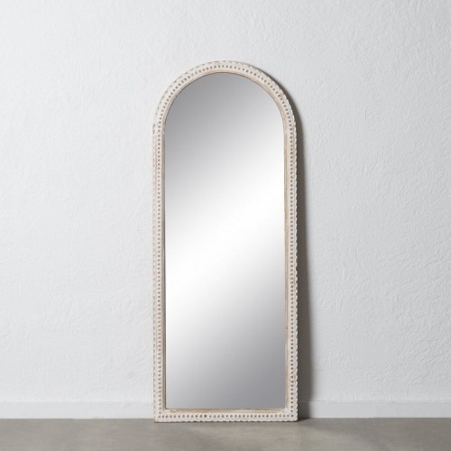 Bigbuy Home Sienas spogulis Balts Dabisks Stikls Mango koks Koks MDF Vertikāli 60,9 x 3,8 x 152,4 cm image 2