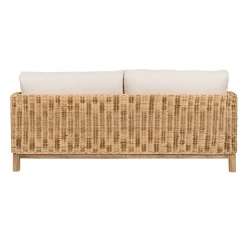 Garden sofa Natural Mango wood Foam Natural Fibre 180 x 86 x 80 cm image 2