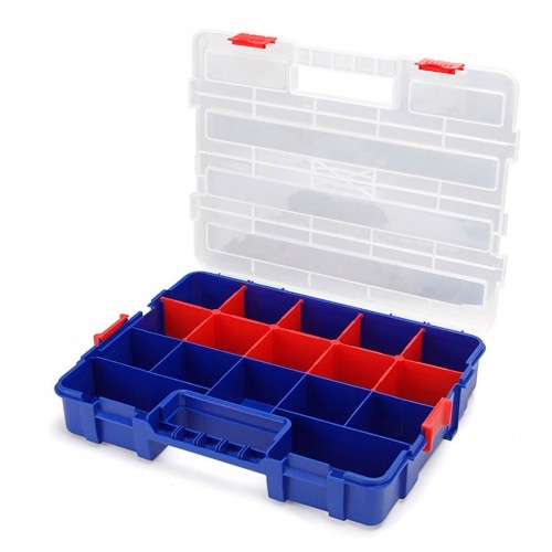 Box with compartments Workpro polypropylene 38,2 x 30 x 6,2 cm 18 Compartments image 2
