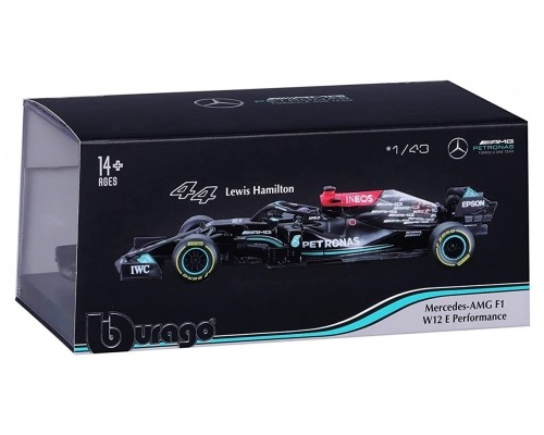 BBURAGO 1:43 auto model Mercedes AMG F1 W12 E Performance, 18-38058 (#44) image 2