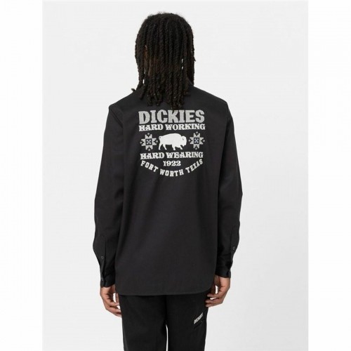 Vīriešu Krekls ar Garām Piedurknēm Dickies Wichita Melns image 2