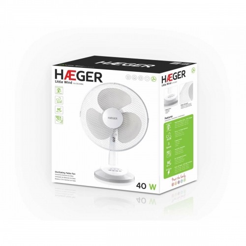 Настольный вентилятор Haeger FA016007A 45 W Белый image 2