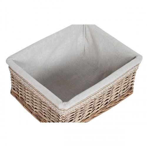 Laundry basket Home ESPRIT Beige Natural wicker Shabby Chic 47 x 35 x 55 cm 5 Pieces image 2