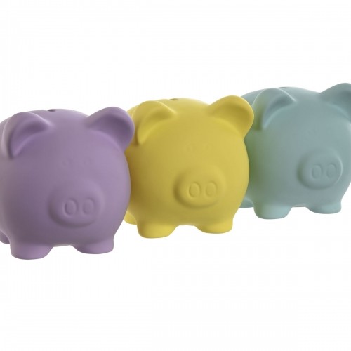 Money box Home ESPRIT Dolomite Pig 13,5 x 11 x 11,5 cm (3 Units) image 2