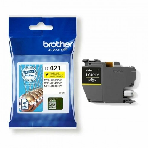 Original Ink Cartridge Brother LC-421Y Yellow image 2