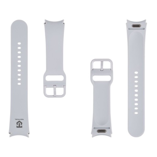 Tactical 853 Silicone Band Quick Release for Samsung Galaxy Watch 6 44mm Silver image 2