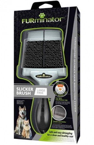 FURminator - Poodle brush for dogs and cats - L Firm image 2