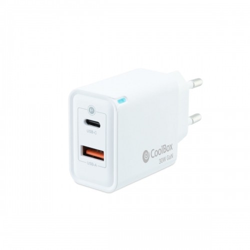 Wall Charger CoolBox LBP246DW 30 W White (1 Unit) image 2