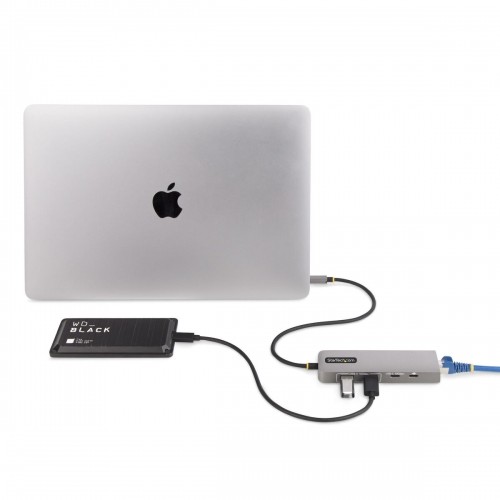 USB-C Centrmezgls Startech 10G2A1C25EPD-USB-HUB Pelēks image 2