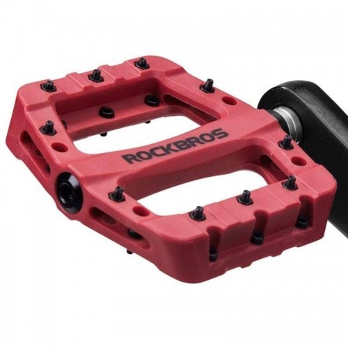 Bicycle pedals, platform, nylon Rockbros 2017-12CRD (red) image 2