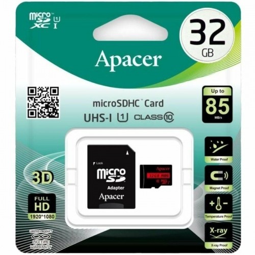 Карта памяти микро SD Apacer AP32GMCSH10U5-R 32 GB image 2