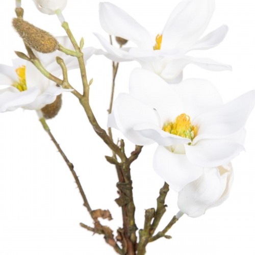Bigbuy Home Декоративное растение полиэстер полиэтилен Железо 22 x 22 x 38 cm Magnolia image 2