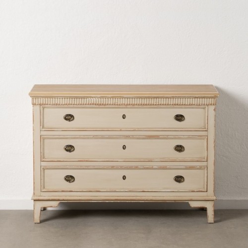 Chest of drawers Cream Natural Fir wood MDF Wood 119,5 x 44,5 x 84 cm image 2