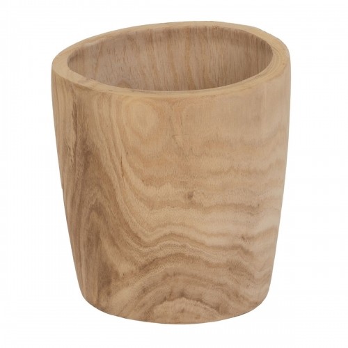 Set of Planters Natural Paolownia wood 32 x 32 x 32 cm (3 Units) image 2