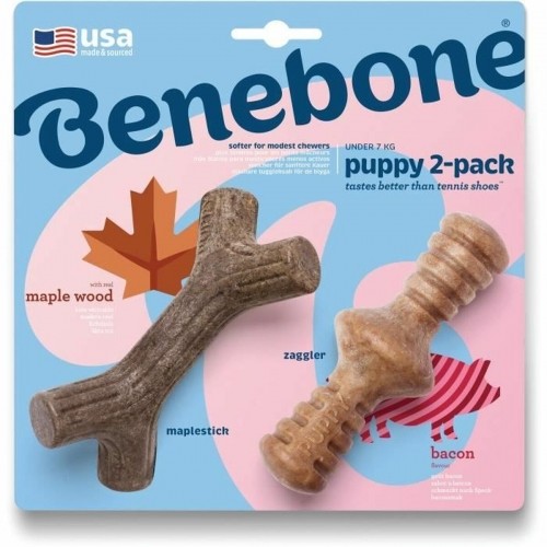 Dog chewing toy Benebone Brown animals image 2