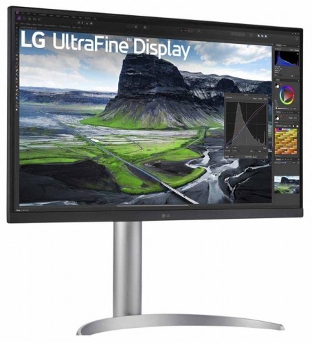 LCD Monitor|LG|27"|Panel IPS|3840x2160|16:9|60Hz|5 ms|Speakers|Pivot|Height adjustable|Tilt|27UQ850-W image 2