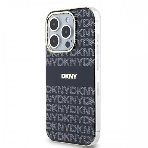 DKNY DKHMP15XHRHSEK iPhone 15 Pro Max 6.7" czarny|black hardcase IML Mono & Stripe MagSafe image 2