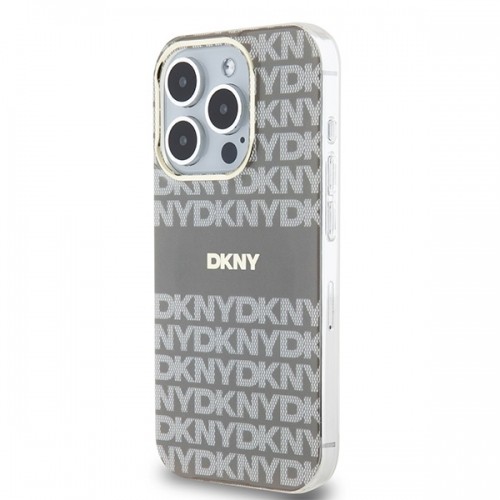 DKNY DKHMP15XHRHSEE iPhone 15 Pro Max 6.7" beżowy|beige hardcase IML Mono & Stripe MagSafe image 2