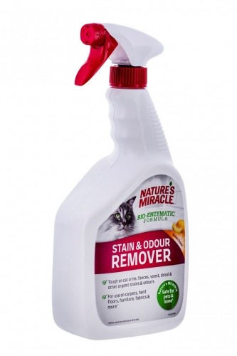 NATURE'S MIRACLE Stain&Odour Remover Melon Cat - Spray for cleaning and removing dirt  - 946 ml image 2