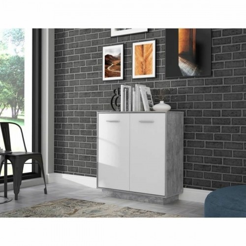 Storage furniture Wood Light grey White (88,9 x 34,2 x 88,1 cm) image 2