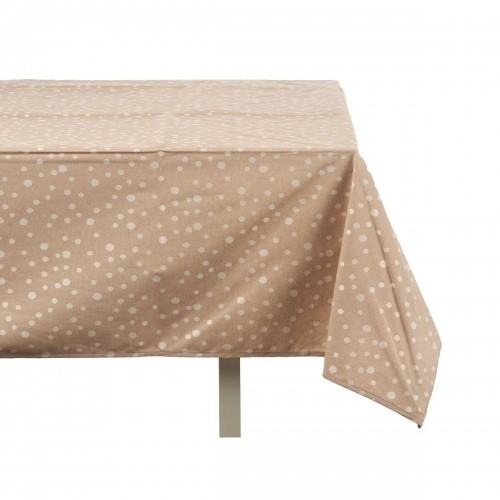 Tablecloth Jacquard Spots Beige (140 x 180 cm) image 2