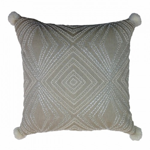 Cushion cover DKD Home Decor Grey 50 x 1 x 50 cm image 2