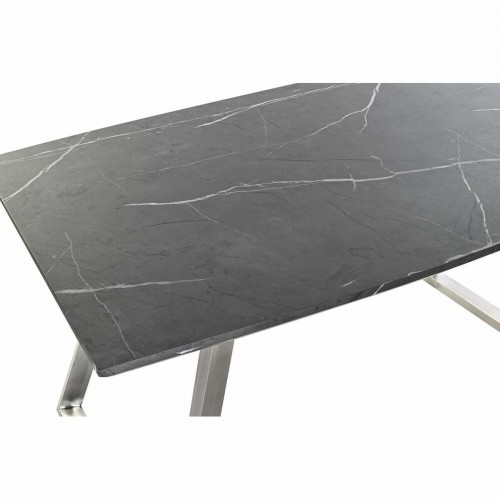 Dining Table DKD Home Decor Black Steel MDF Wood 160 x 90 x 76 cm image 2