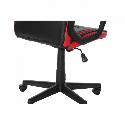 Офисный стул с изголовьем DKD Home Decor 61 x 62 x 117 cm Красный Чёрный image 2
