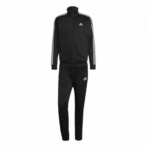 Tracksuit for Adults Adidas  3S TR TT TS IC6747  Black Men image 2