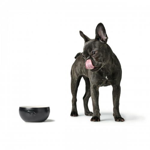 Dog Feeder Hunter Black Ceramic Silicone 1,5 L Modern image 1