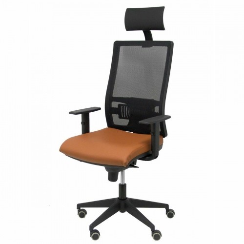 Office Chair with Headrest Horna P&C Brown image 2