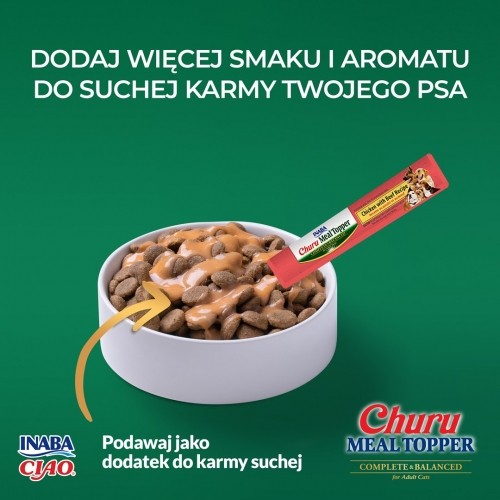 INABA Churu Meal Topper Chicken with beef - dog treat - 4 x 14g image 2