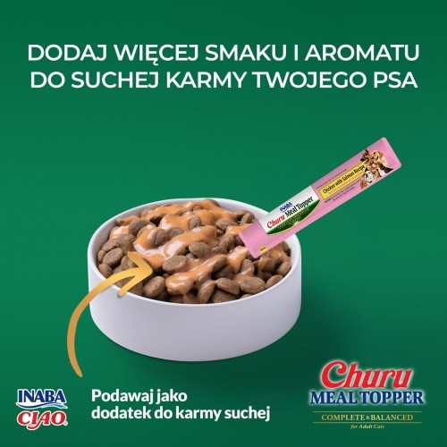 INABA Churu Meal Topper Chicken with salmon - dog treat - 4 x 14g image 2