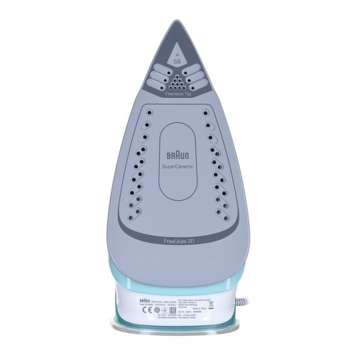 Braun TexStyle 3 SI 5017 GR Steam iron Ceramic soleplate 2700 W Grey, Turquoise, White image 2