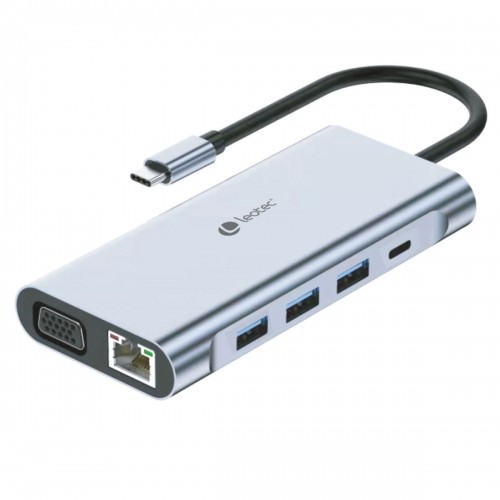 USB Hub LEOTEC Grey image 2