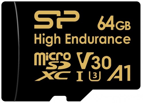 Silicon Power memory card microSDXC 64GB High Endurance + adapter image 2