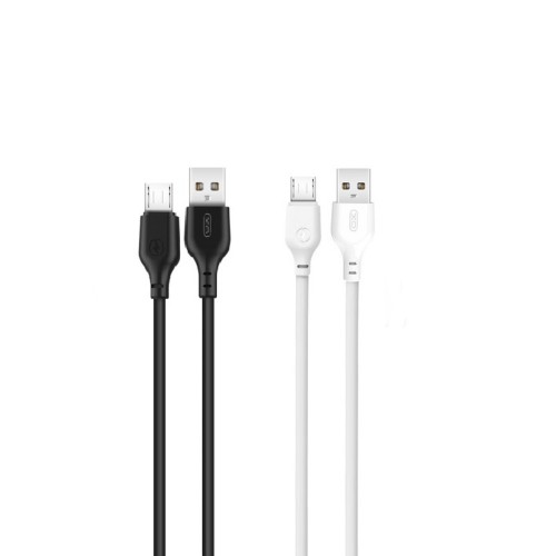 XO cable NB103 USB - microUSB 1,0 m 2,1A black 30pcs | white 20pcs set image 2