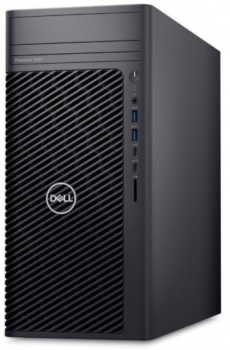 PC|DELL|Precision|3680 Tower|Tower|CPU Core i9|i9-14900K|3200 MHz|RAM 32GB|DDR5|4400 MHz|SSD 1TB|Graphics card Intel Integrated Graphics|Integrated|ENG|Windows 11 Pro|Included Accessories Dell Optical Mouse-MS116 - Black;Dell Multimedia Wired Keyboard - K image 2