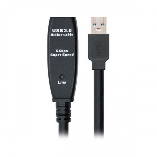 USB pagarinājumu Kabelis NANOCABLE 10.01.031 Melns image 2