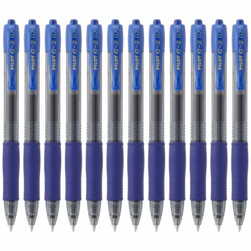 Гелевая ручка Pilot BL-G2-7 Синий 12 штук image 2
