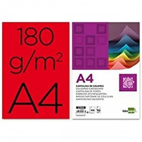 Cards Liderpapel CT12 Red (100 Units) image 2